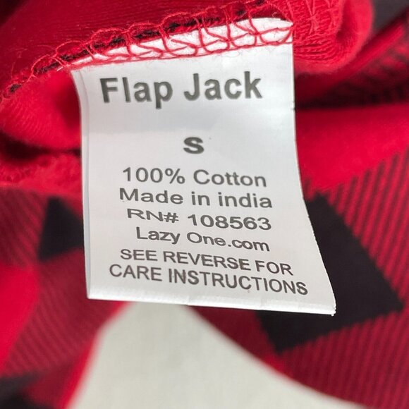 Lazy One Adult Small Buffalo Plaid Union Suit One Piece Pajama Flap Jacks UNISEX - Picture 9 of 10